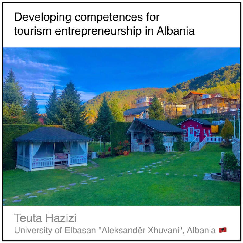 Read or download the PDF with the title "Developing competences for tourism entrepreneurship in Albania" written by Teuta Hazizi from University of Elbasan "Aleksandër Xhuvani" in Albania.