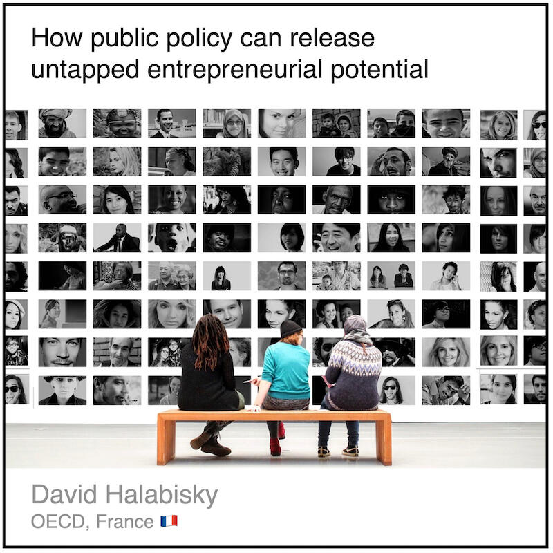 Read or download the PDF with the title "How public policy can release untapped entrepreneurial potential" written by David Halbisky from the OECD in France.