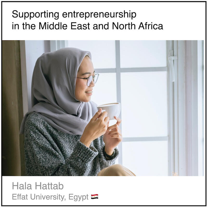 Read or download the PDF with the title "Supporting entrepreneurship in the Middle East and North Africa" written by Hala Hattab from Effat University in Egypt.